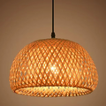 Suspension en Bambou Tressé Japandi — Lustre Naturel pour Salle à Manger & Salon | BAMBU™