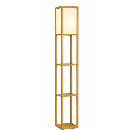 Lampadaire avec étagères de rangement intégrées - vue 3