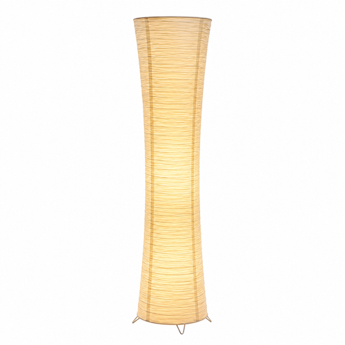 Lampadaire minimaliste abat-jour papier de riz - vue 4
