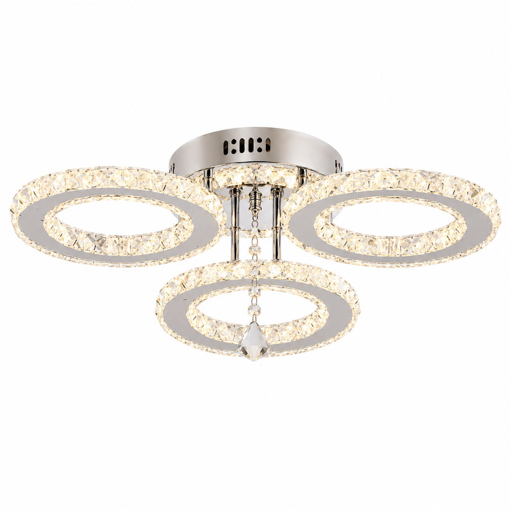 Plafonnier LED en cristal AURORA™ avec télécommande - vue 2
