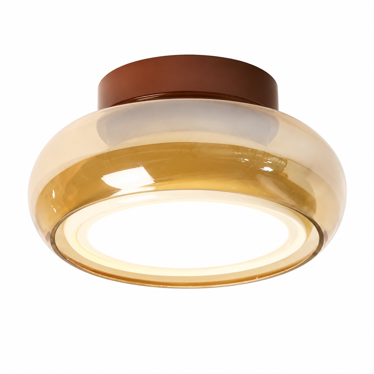 Plafonnier LED en verre LUCIA™ design moderne - vue 2