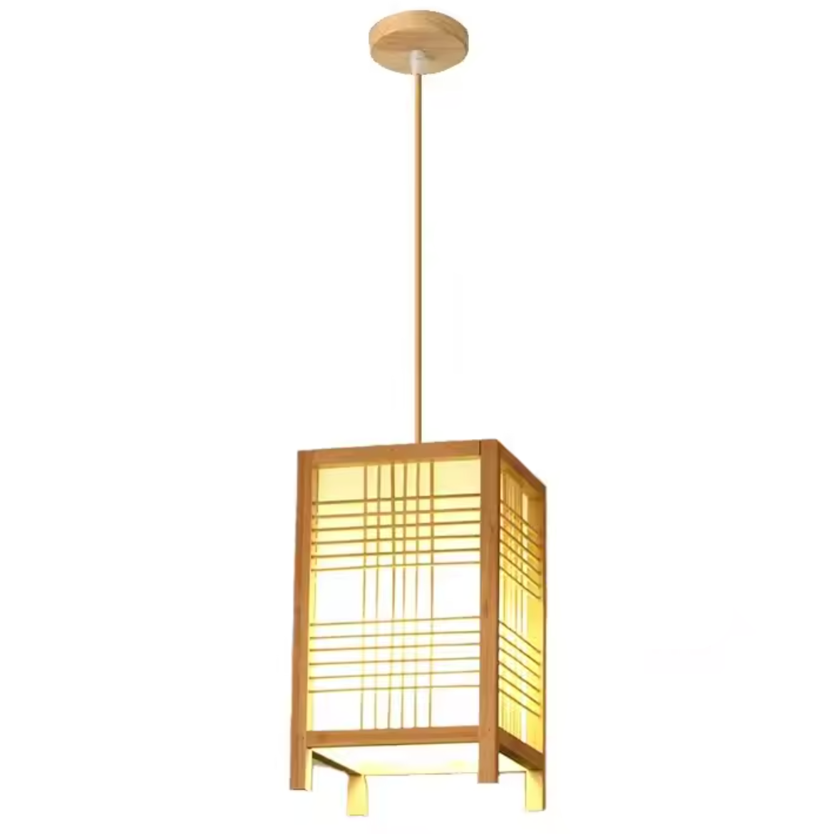 Suspension bambou tressé lanterne carrée CARRÉ™