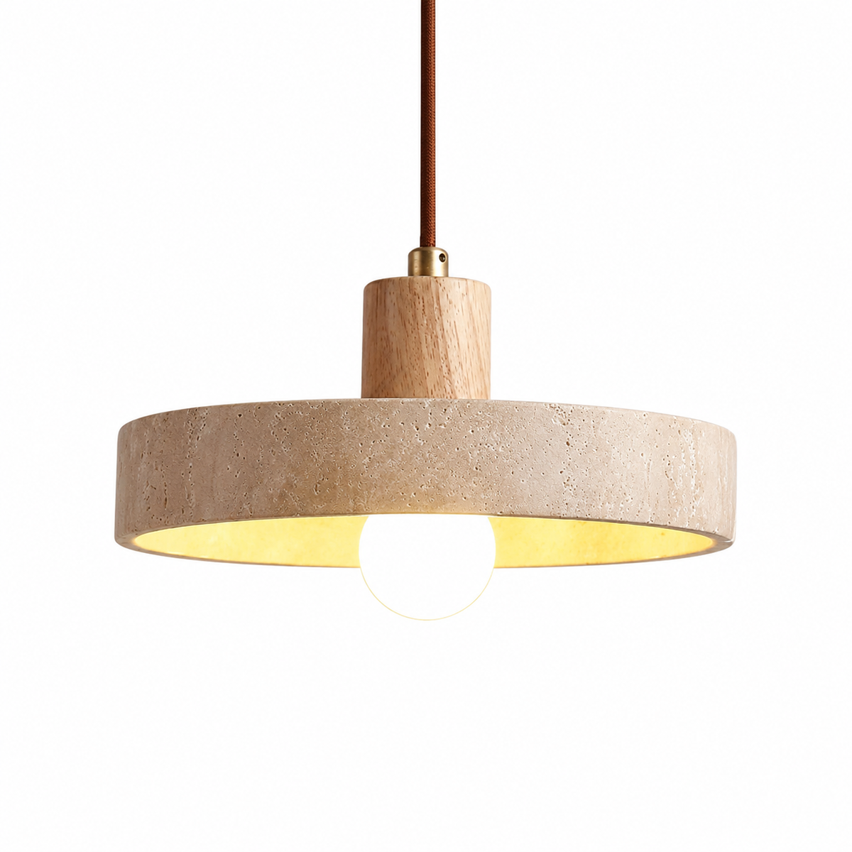 Suspension en travertin jaune naturel SIENA™ - vue 2