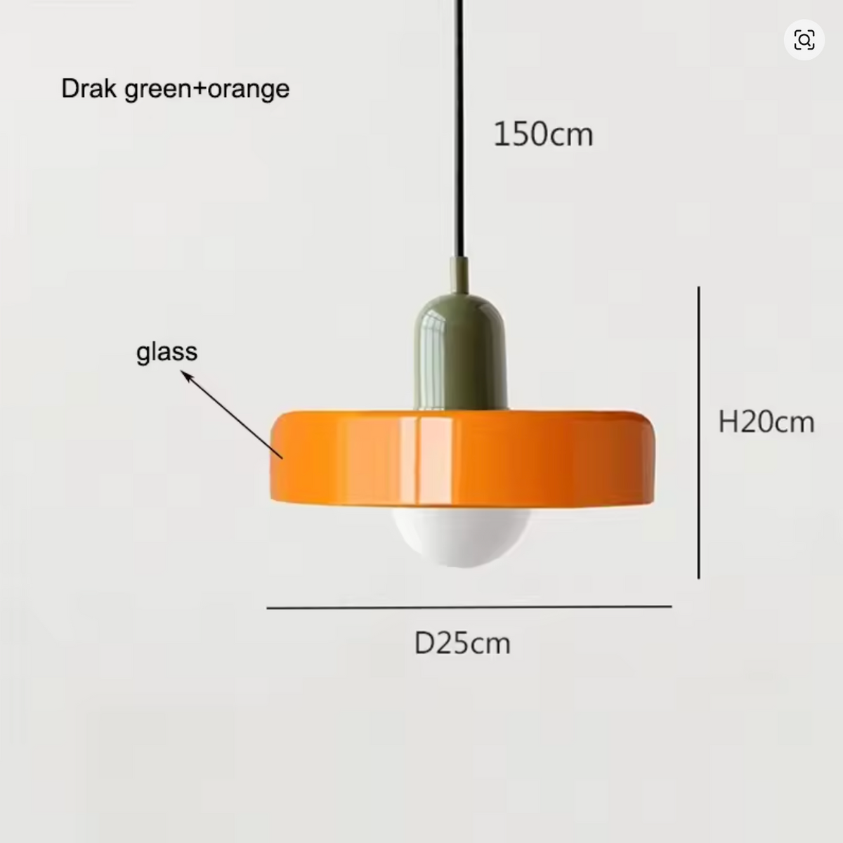 Suspension STELLAR™ en verre teinté coloré - vue 10