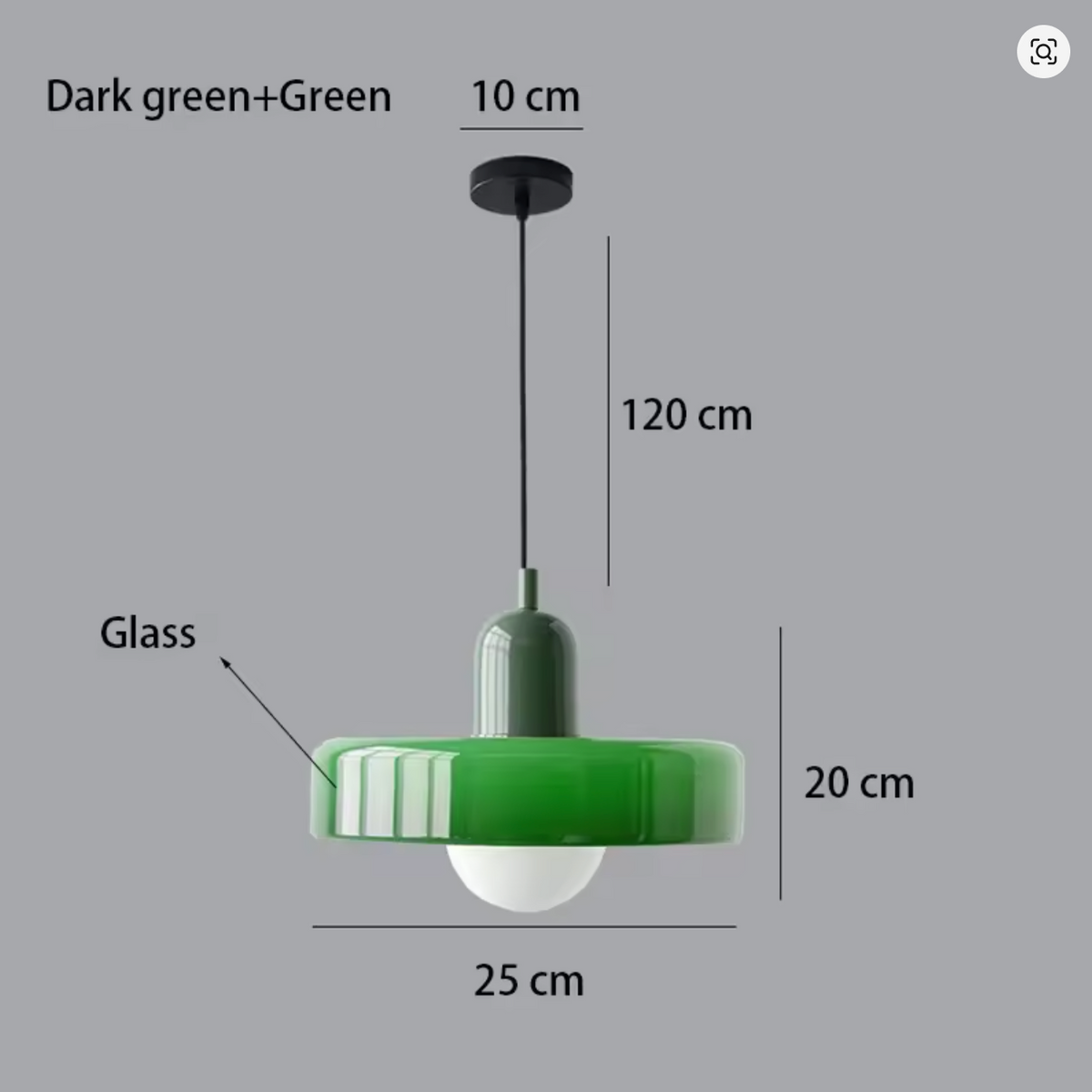 Suspension STELLAR™ en verre teinté coloré - vue 11