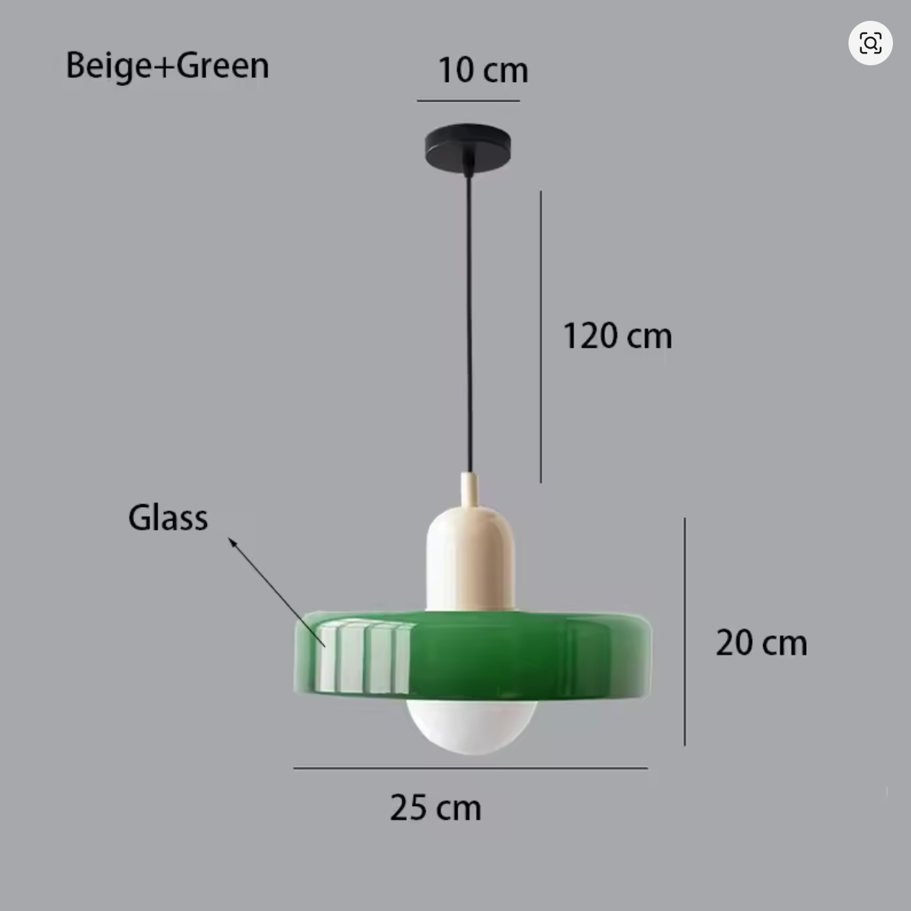 Suspension STELLAR™ en verre teinté coloré - vue 12