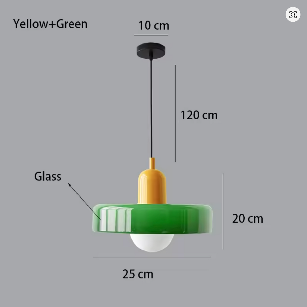 Suspension STELLAR™ en verre teinté coloré - vue 13