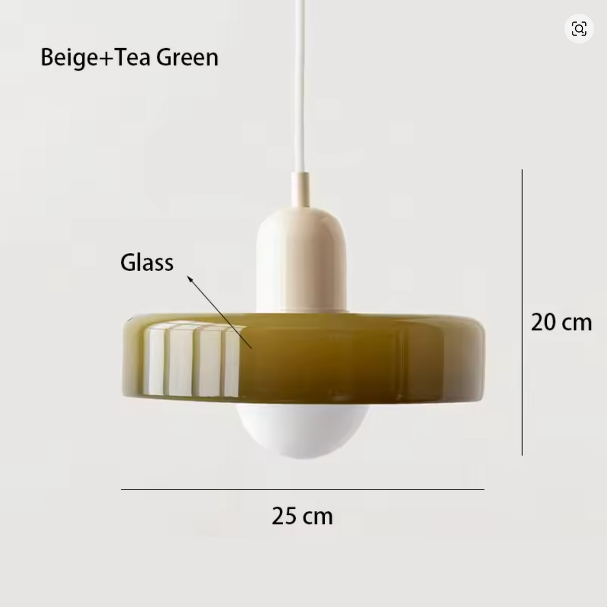 Suspension STELLAR™ en verre teinté coloré - vue 15