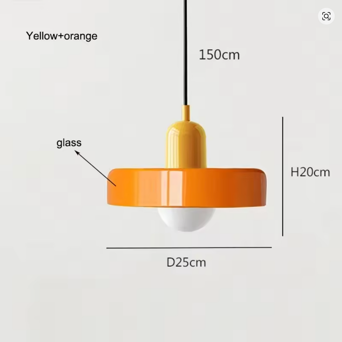 Suspension STELLAR™ en verre teinté coloré - vue 17
