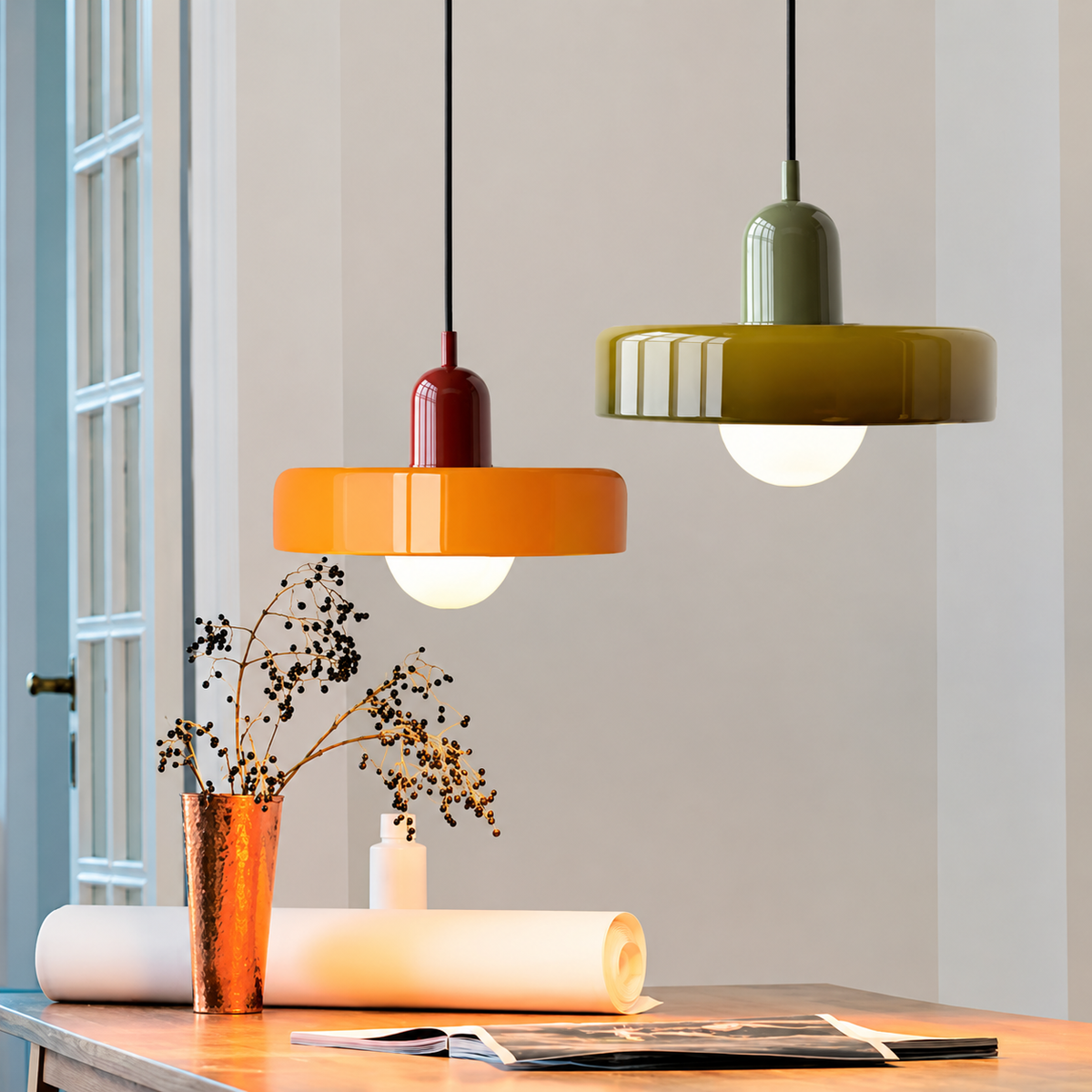 Suspension STELLAR™ en verre teinté coloré - vue 3